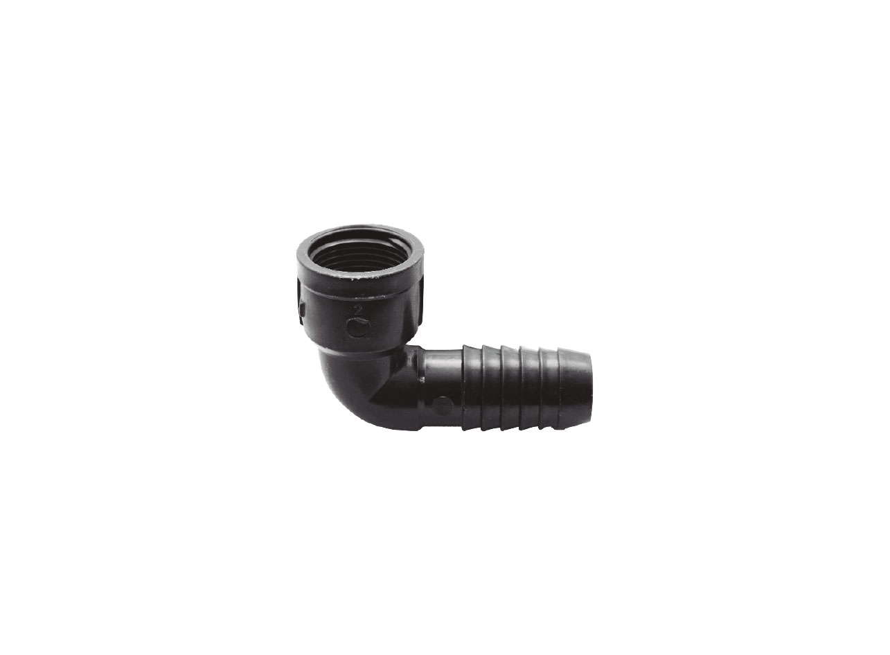 BLACK FITTINGS LDPE - 90º INTERNAL THREAD ELBOW