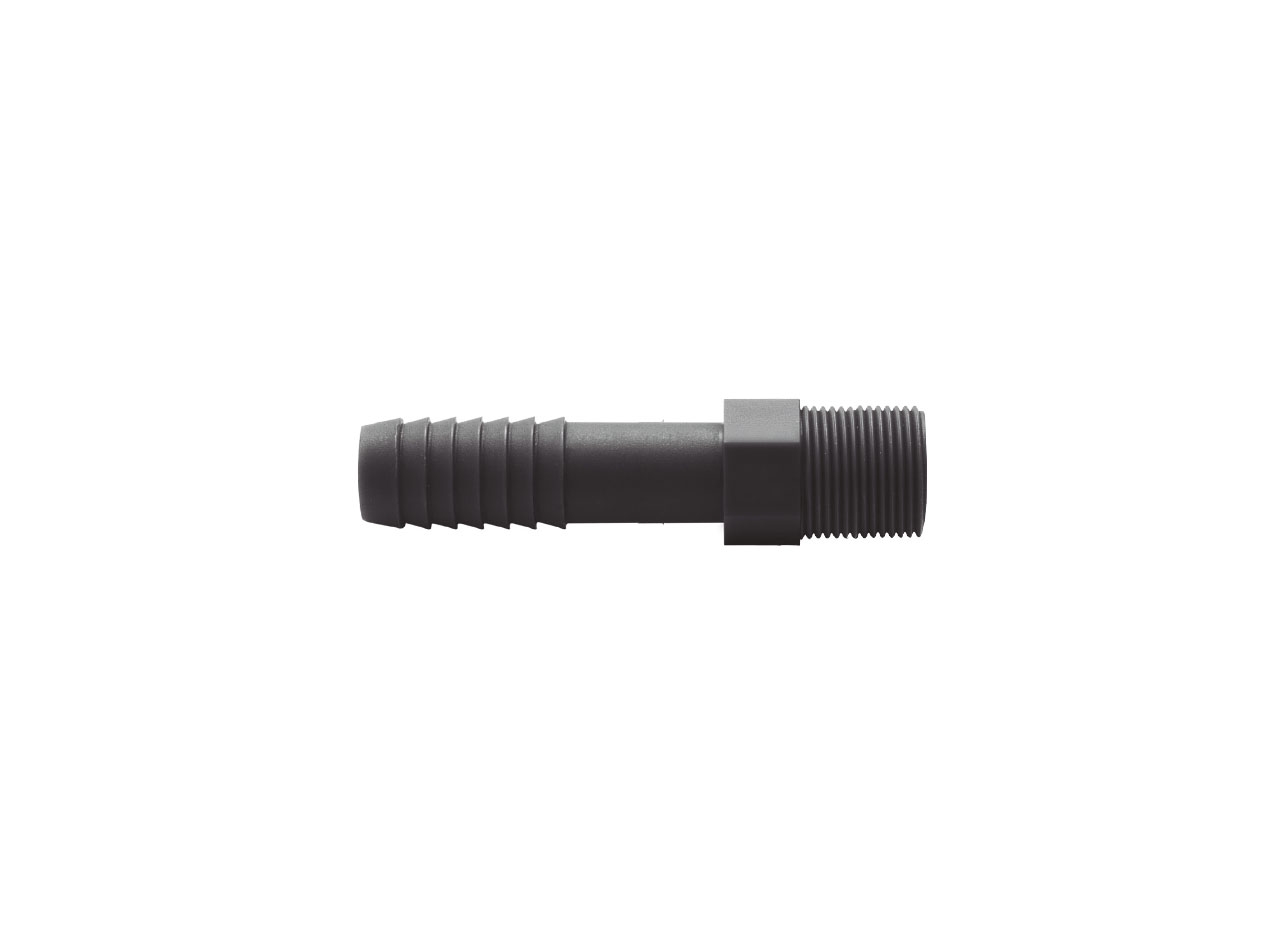 BLACK FITTINGS LDPE - EXTERNAL THREAD ADAPTER