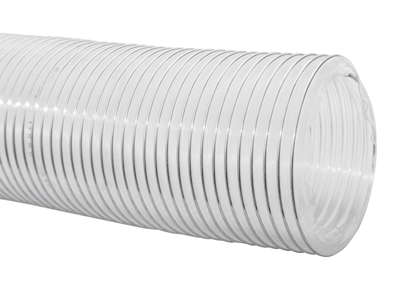 TPU AIR VACUUM HOSE WITH GALVANIZED WIRE